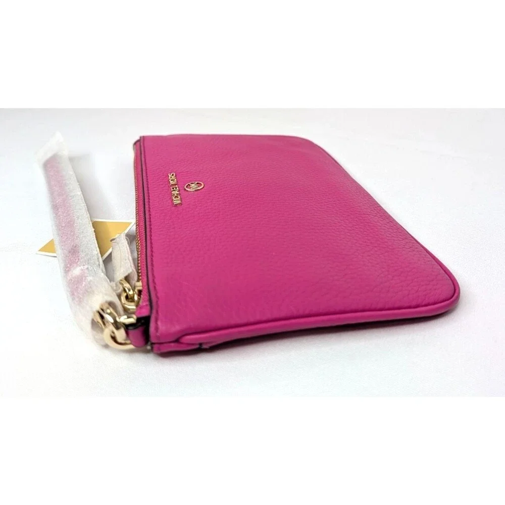 Michael Kors Jet Set Charm Wristlet - Wild Berry, Pink, Leather, NWT